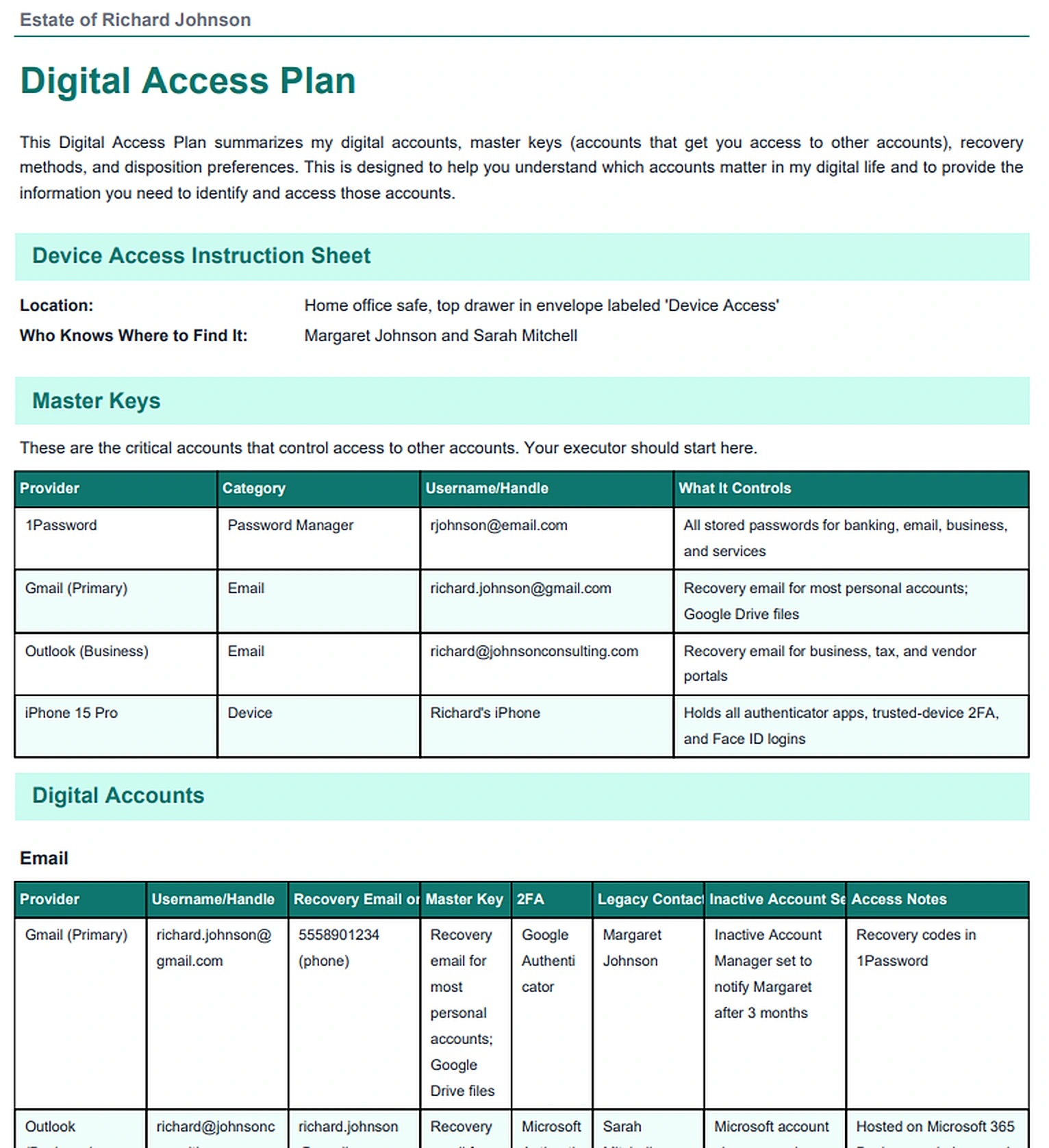 Digital Access Plan report